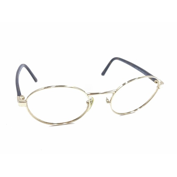 Prada VPR52X ZVN-1O1 Gold Tortoise Brown Round Eyeglasses Frames 49-19 140 Italy - Picture 1 of 12